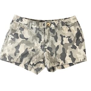 Vintage Women's Be Bop Low Rise Y2K Camo Shorts Size 7‎